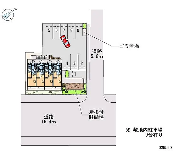 ★手数料０円★岸和田市上野町西　月極駐車場（LP）